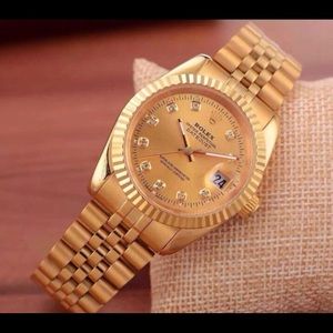 Gold luxury watch